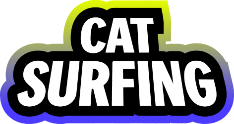 Cat Surfing